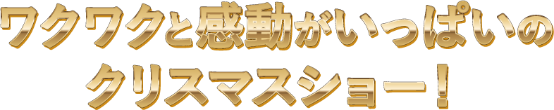ワクワクと感動がいっぱいのクリスマスショー！