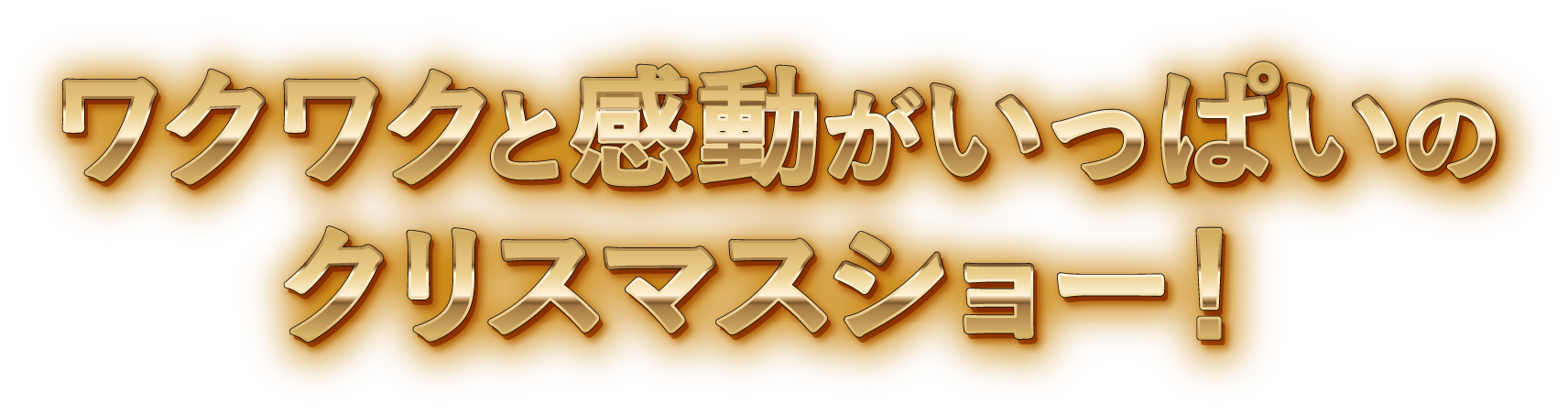 ワクワクと感動がいっぱいのクリスマスショー！